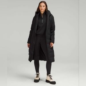 NWT Lululemon Sleet Street Long Jacket Black